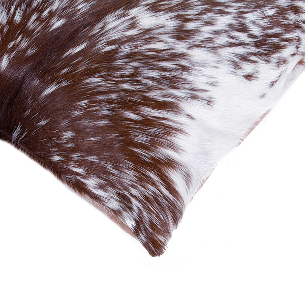 Salt and Pepper Cowhide Pillow 2 Pack