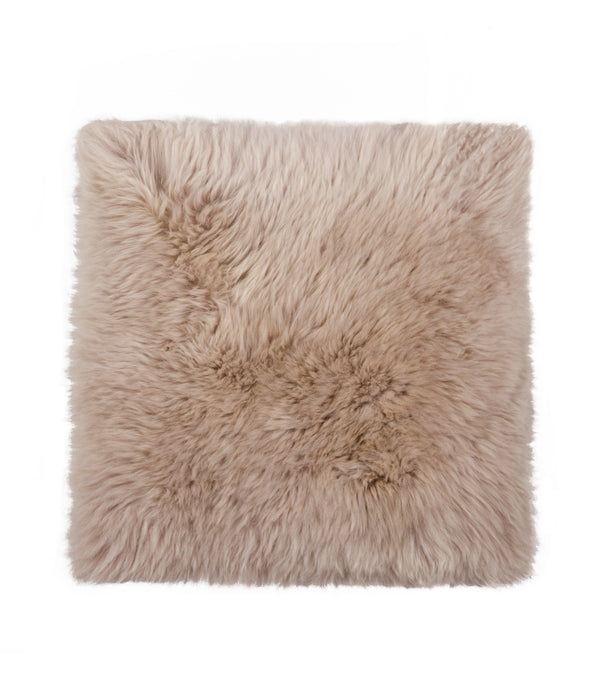 Taupe Natural Sheepskin Seat Chair Cover