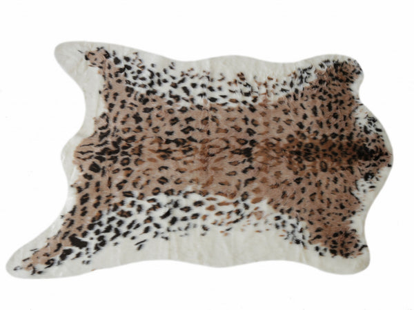 63" x 90" Leopard Faux Hide - Area Rug