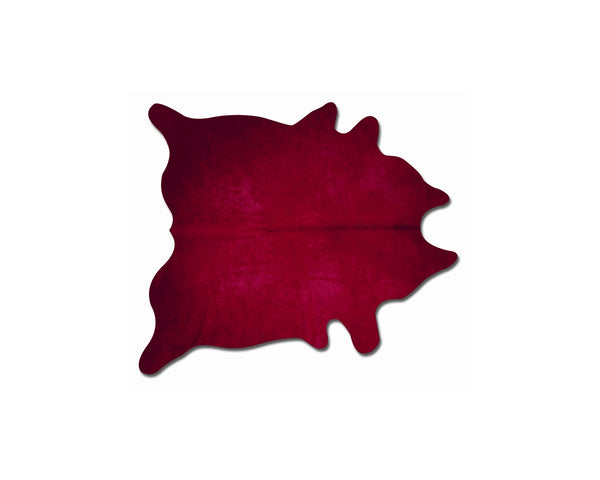 60" x 84" Burgundy Cowhide - Area Rug