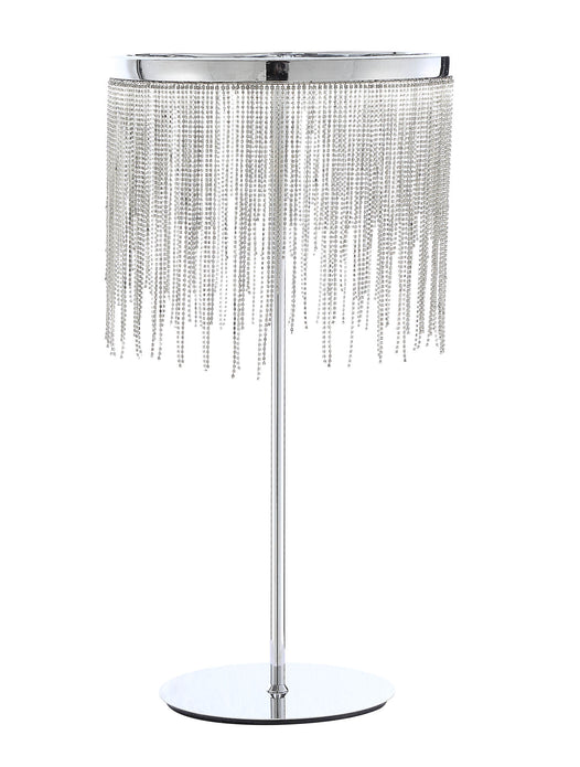 12' X 12' X 23' Chrome Metal Table Lamp