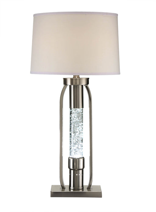 15' X 15' X 31' Sand Nickel Table Lamp