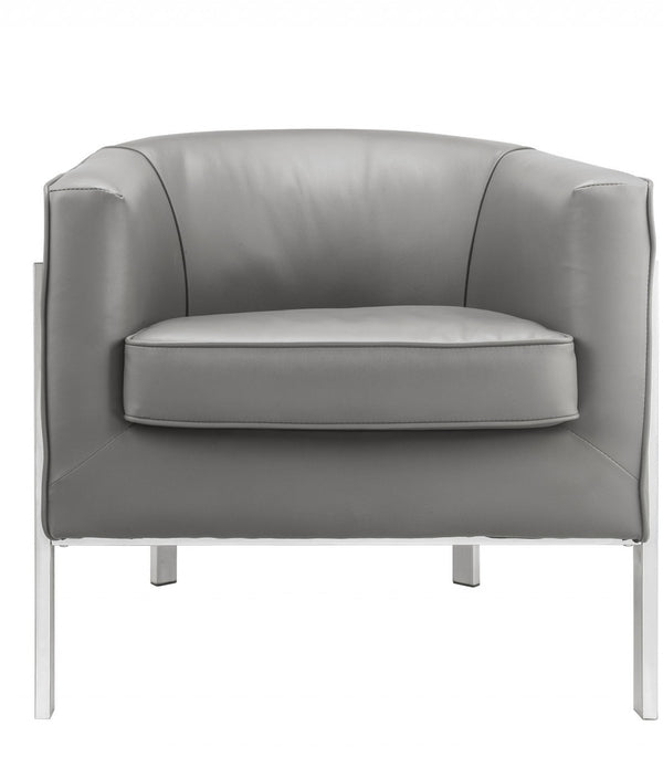 31' X 32' X 29' Gray Edgy Accent Chair