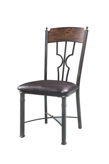 20' X 23' 39' 2pc Espresso And Dark Bronze Side Chair