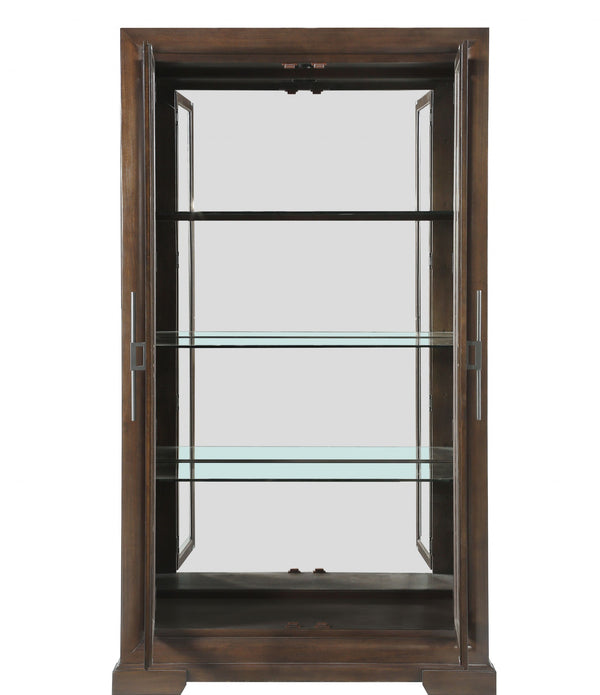 44' X 19' X 78' Tobacco Rectangular Display Cabinet