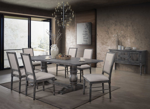 88' X 40' X 30' Weathered Gray Dining Table