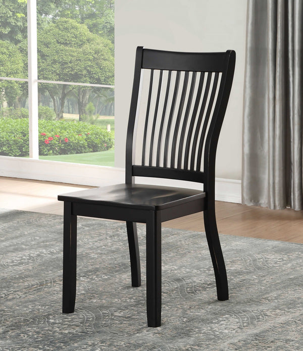 22 x 24 x 39 Black - Side Chair  (Set-2)