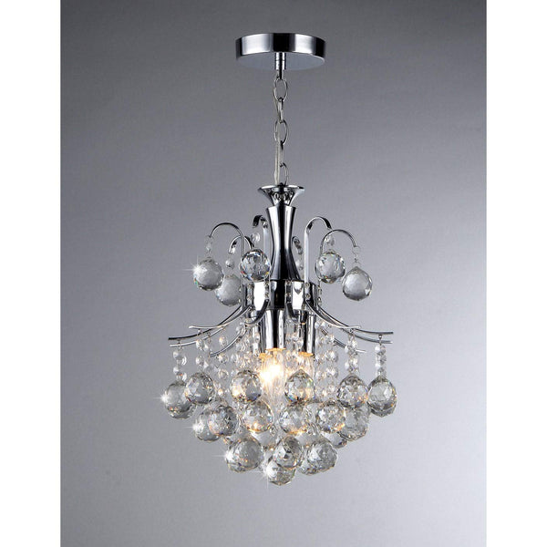 Cyan 3-light Crystal Chandelier