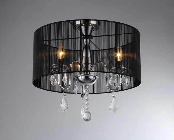 Warehouse of Tiffany Round Satin Crystal Chandelier