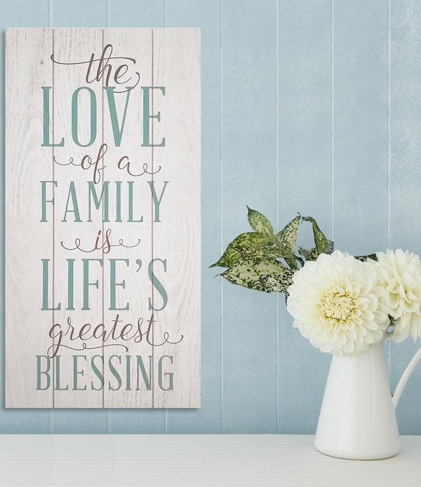 Rustic The Love of Family Wall Art