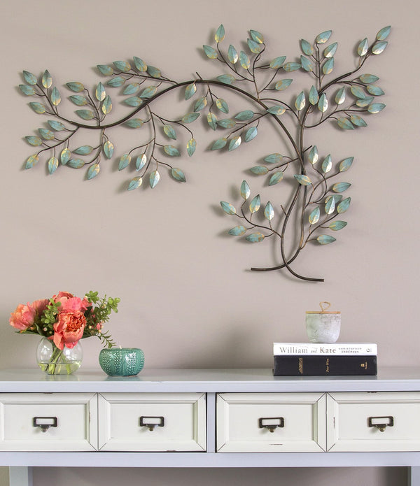 Patina Tree Branch Metal Wall Decor