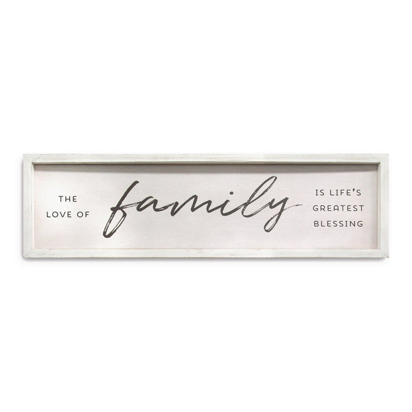 Family is Life's Greatest Blessings Black and White Wall Art