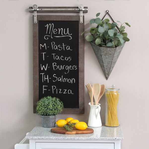 Farmhouse Metal Chalkboard Wall Decor