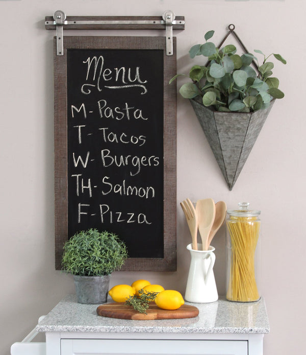 Farmhouse Metal Chalkboard Wall Decor