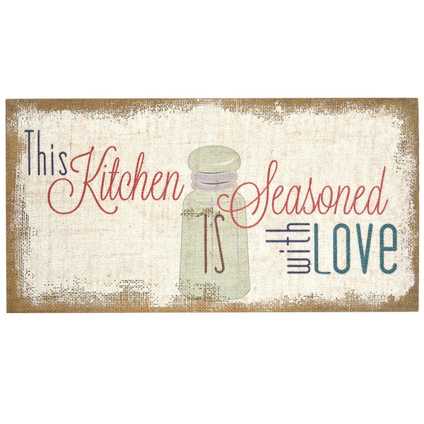 Seasoned With Love Burlap Wall Decor