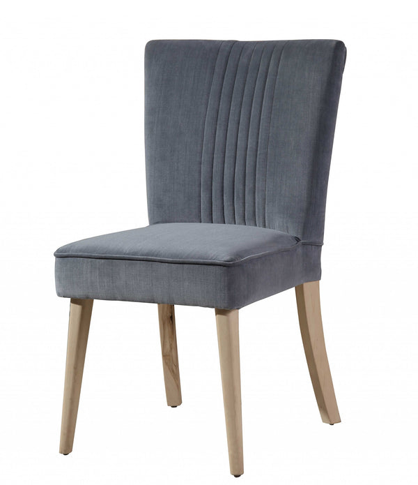 Gray Microfiber Velvet Dining or Side Chair