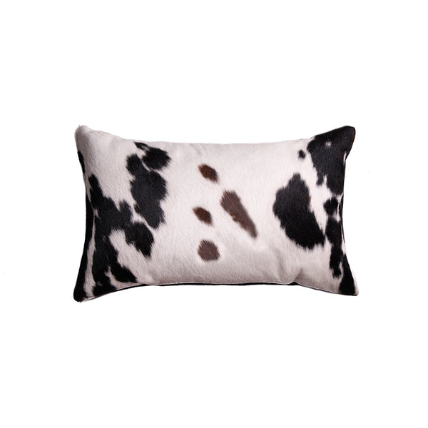 12" x 20" x 5" Tricolor Torino Cowhide  Pillow