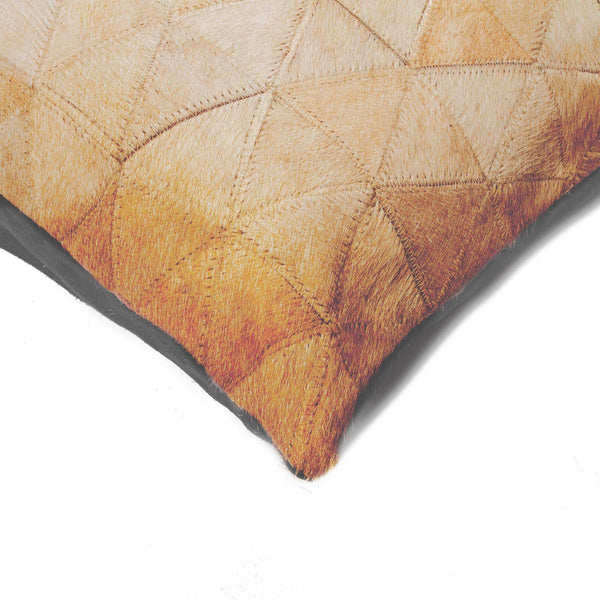 18" x 18" x 5" Rare Tan Torino Kobe Cowhide - Pillow