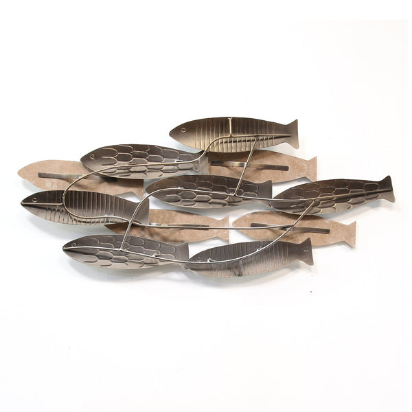 School of Fish Wood & Metal Wall Decor