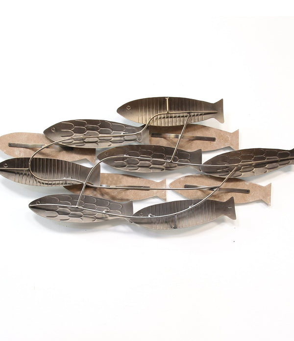 School of Fish Wood & Metal Wall Decor