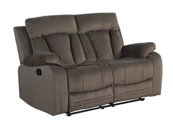 40" Modern Brown Fabric Loveseat