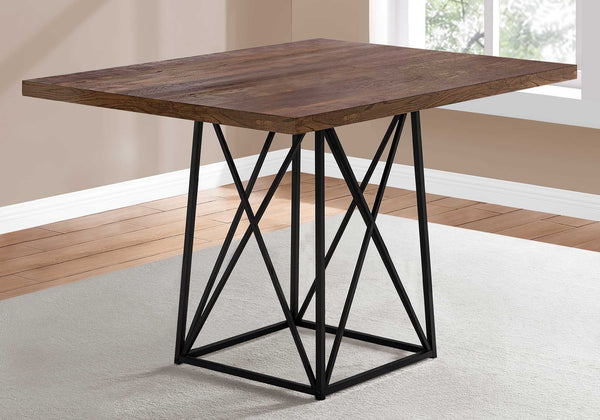 36" x 48" 31" BrownwithBlack  Reclaimed Wood  Particle Board and Metal  Dining Table