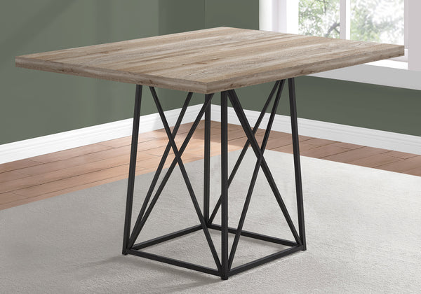 36" x 48" x 31" Dark Taupe  Particle Board  Metal  Dining Table