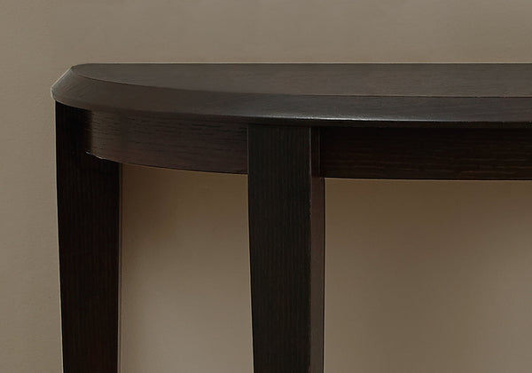 11.75" x 36" x 32.5" Cappuccino Finish Accent Table