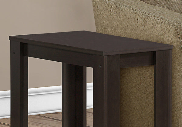 11.75" x 23.75" x 22" Cappuccino Particle Board Laminate  Accent Table