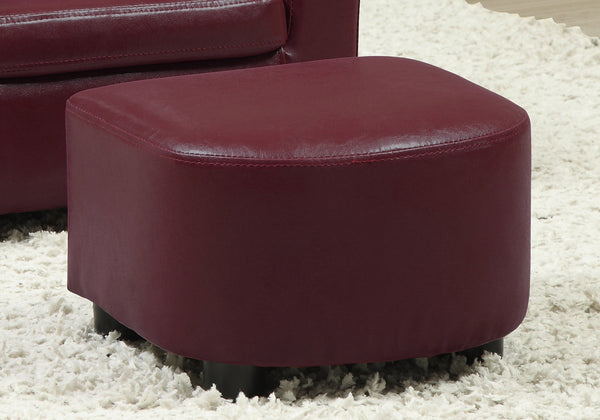 30.5" x 33" x 26" Red Leather Look Fabric Chair  Set of 2