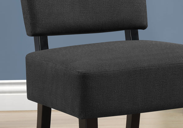 32" Dark Grey Accent Chair with Solid Wood Frame