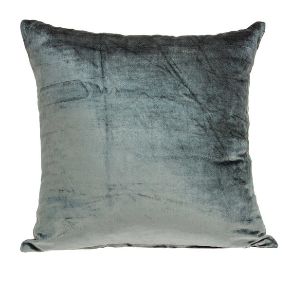 18" x 0.5" x 18" Transitional Charcoal Solid Pillow Cover