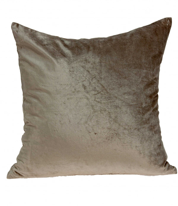 Super Soft Taupe Solid Pillow Cover