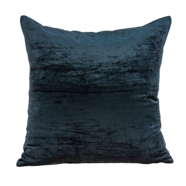 Super Soft Deep Blue Solid Pillow Cover