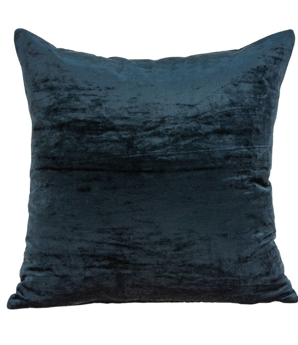 Super Soft Deep Blue Solid Pillow Cover