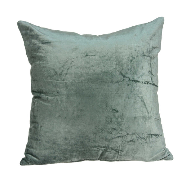 22" x 0.5" x 22" Transitional Sea Foam Solid Pillow Cover