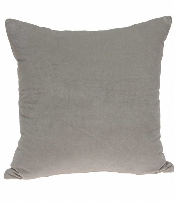 Super Soft Gray Solid Pillow Cover