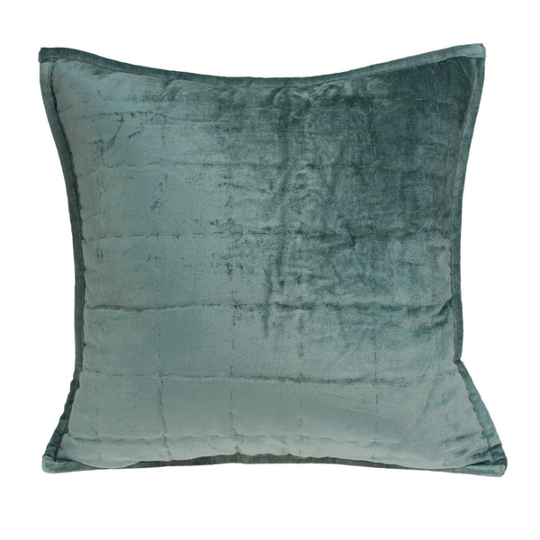 Super Soft Sea Foam Solid Quilted Pillow Cover