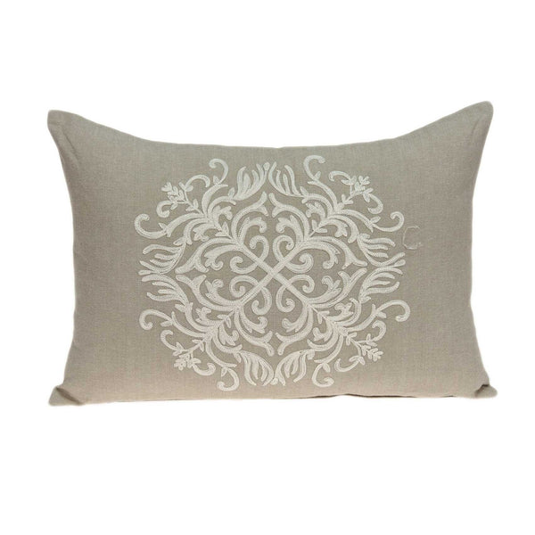 Beige Cotton Accent Pillow Cover