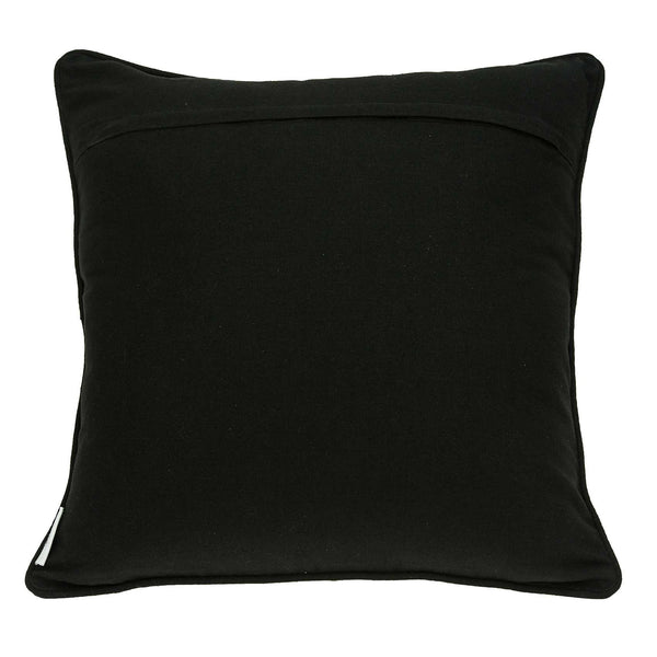 20" x 0.5" x 20" Transitional Black and White Accent Pillow Cover