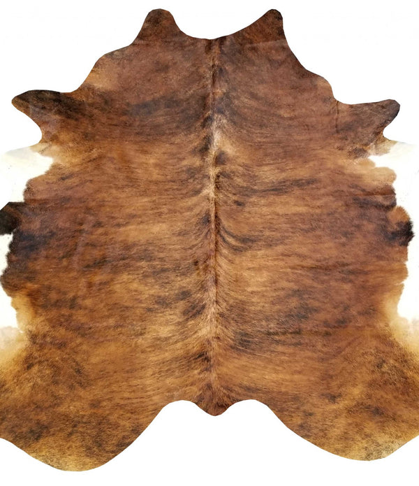 6.5 Ft  Classic Brindled Cowhide Rug