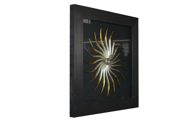 26 x 2 x 35 Black Wood And Glass - Shadow Box