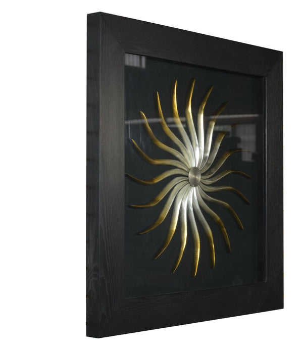 26 x 2 x 35 Black Wood And Glass - Shadow Box