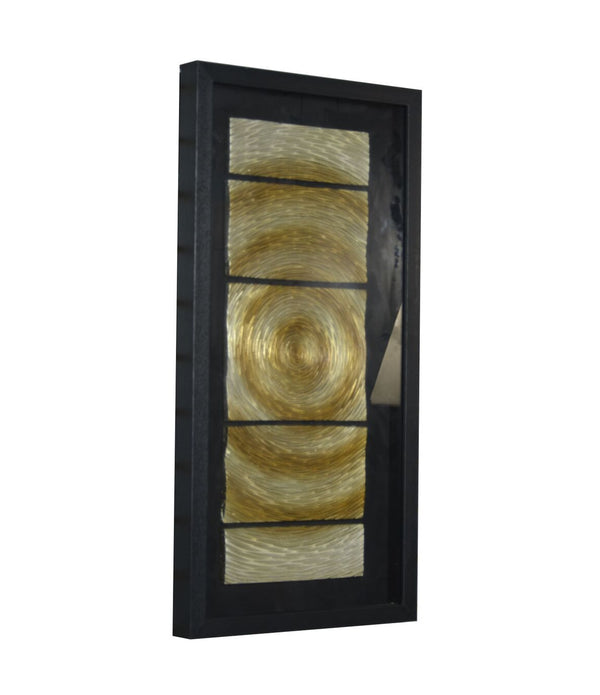 15 x 2 x 16 Black And Gold Glass - Shadow Box