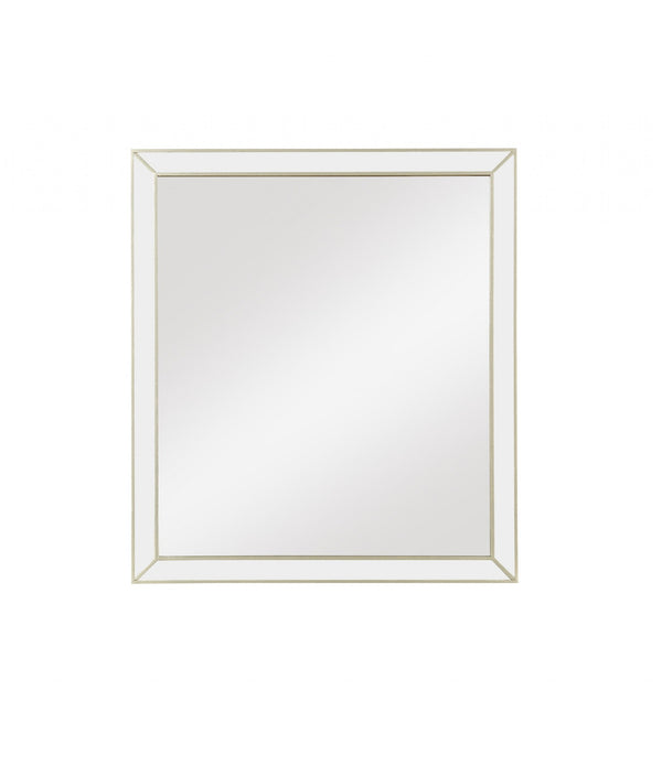 Champagne Wooden Rectangular Mirror