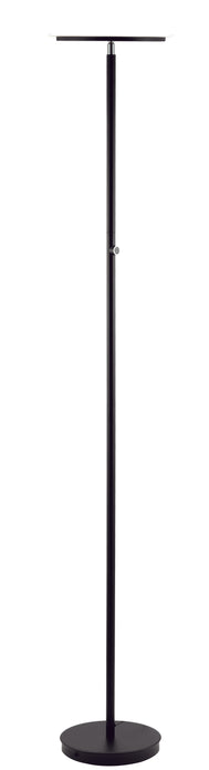 Black Metal LED Touch Floor Lamp