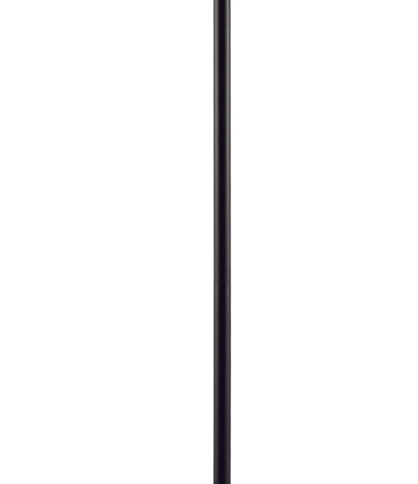 Black Metal LED Touch Floor Lamp