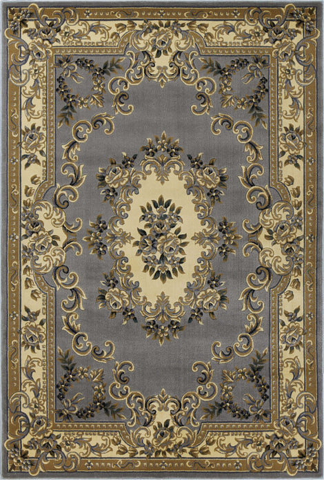 7' x 10'  Polypropylene Slate Blue Area Rug