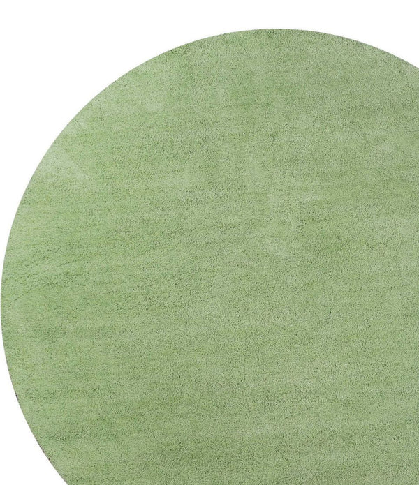 8' Spearmint Green Round Indoor Shag Rug