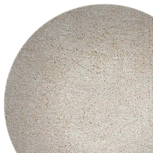 8' Round  Polyester Ivory  Area Rug